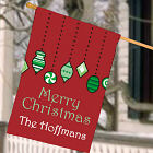 Personalized Holiday Ornaments House Flag 83060382L